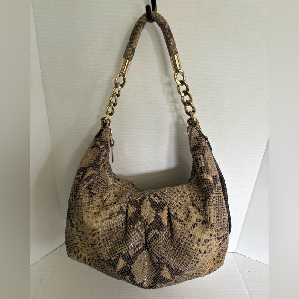 Michael Kors Python Hobo With Shoulder Strap - image 2